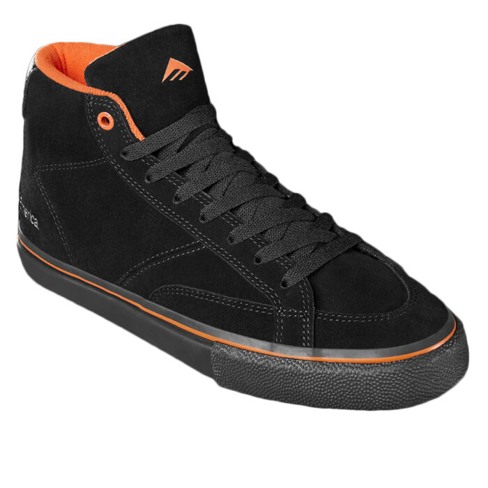 Emerica Omen x Biltwell Black Orange Skate shoes Ténis Preto Laranja